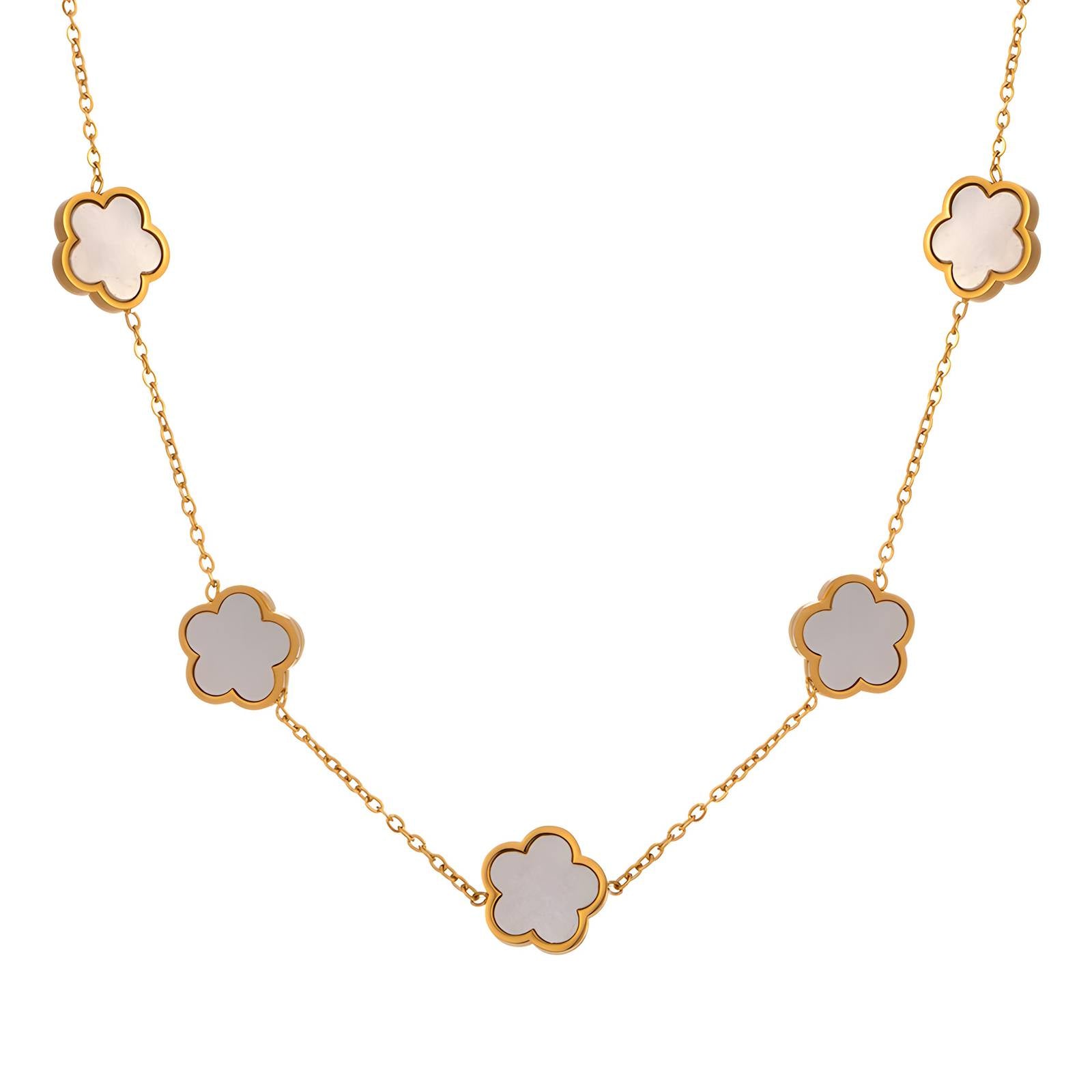 Marble Flower Necklace