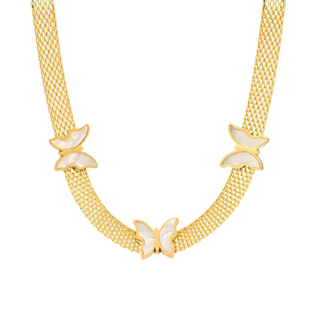 Marble Butterfly Necklace